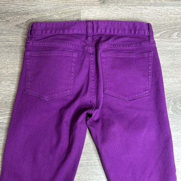 NEW J.Crew Women’s Purple Toothpick Low-Rise Skinny Jeans Sz 26 - Picture 5 of 11